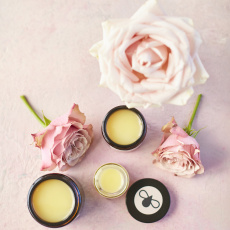 Batch #001 Organic Beeswax Balm with Rose 60 ml with Bamboo Towel